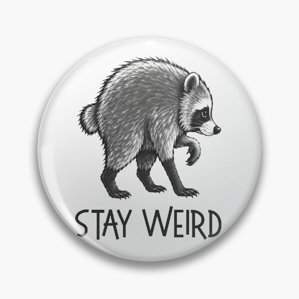 Item preview, Jimothy Raccoon Stay Weird  Viral Seattle Short Spine Raccoon Internet Meme  designed and sold by OMITTEROMINOUS.