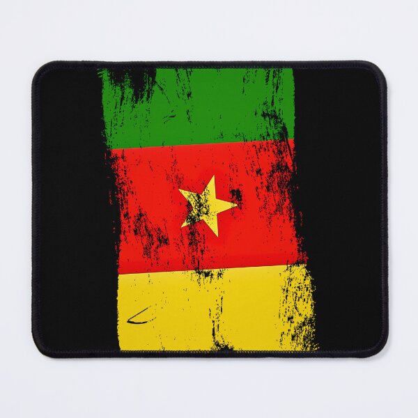 Item preview, Cameroon Flag Distressed Paint Brush Stroke designed and sold by Danny-Arts1.
