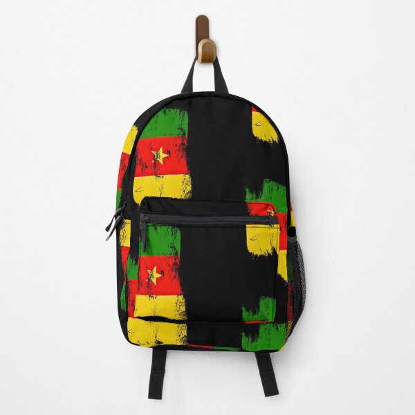 Item preview, Cameroon Flag Distressed Paint Brush Stroke designed and sold by Danny-Arts1.