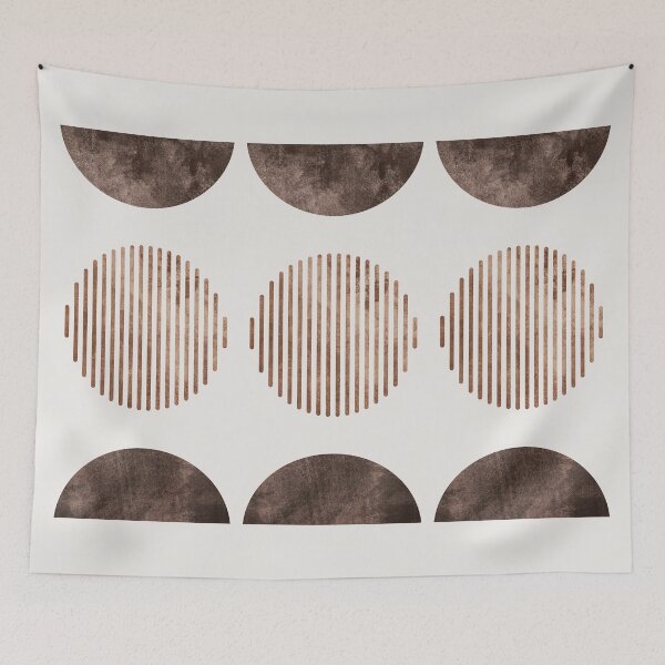 Item preview, Earthy Minimalist Abstract Boho Lines designed and sold by arteresting-art.