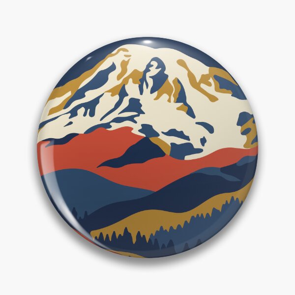 Item preview, Mount Rainier National Park USA Travel Vintage designed and sold by RareDeerArt.