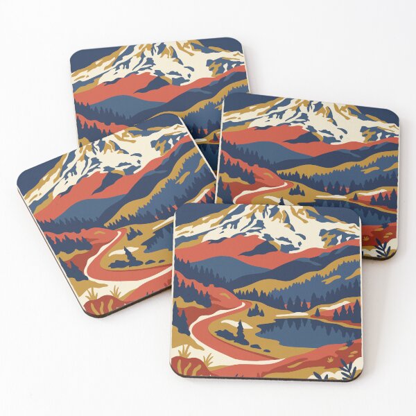 Item preview, Mount Rainier National Park USA Travel Vintage designed and sold by RareDeerArt.
