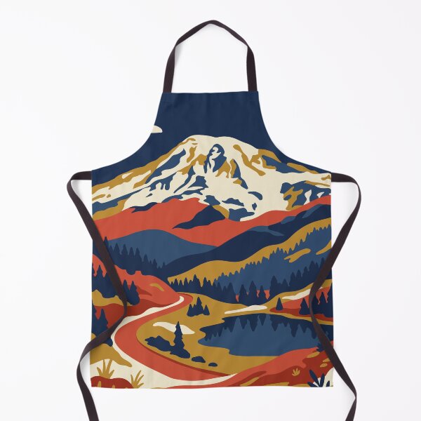 Item preview, Mount Rainier National Park USA Travel Vintage designed and sold by RareDeerArt.