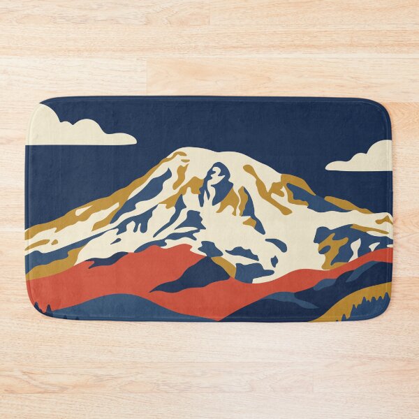 Item preview, Mount Rainier National Park USA Travel Vintage designed and sold by RareDeerArt.