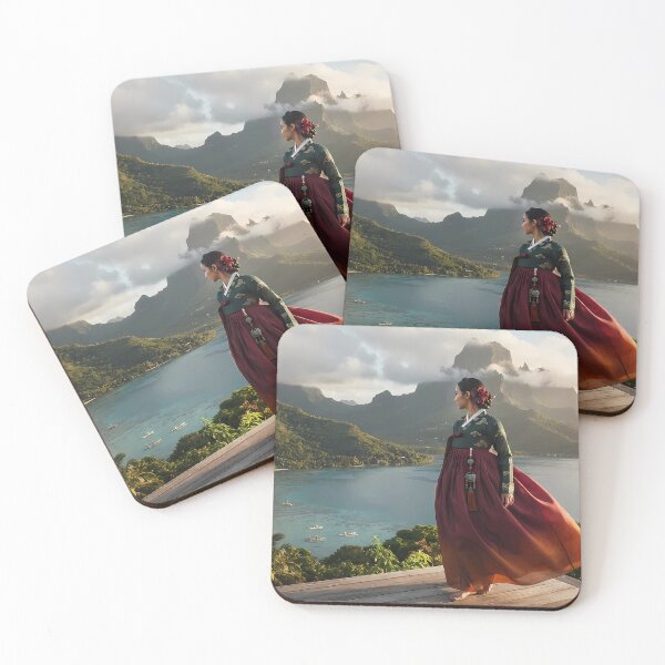Item preview, Volcanic Majesty: Korean Hanbok in Bora Bora & Moorea designed and sold by SOOstudio73.