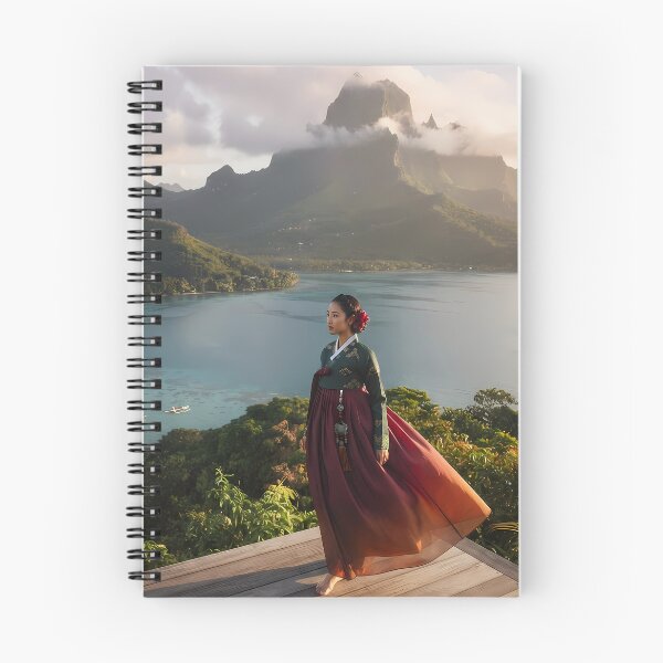 Item preview, Volcanic Majesty: Korean Hanbok in Bora Bora & Moorea designed and sold by SOOstudio73.