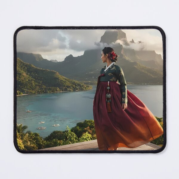 Artikelvorschau, Vulkanische Majestät: Koreanischer Hanbok in Bora Bora und Moorea entworfen und verkauft von SOOstudio73.