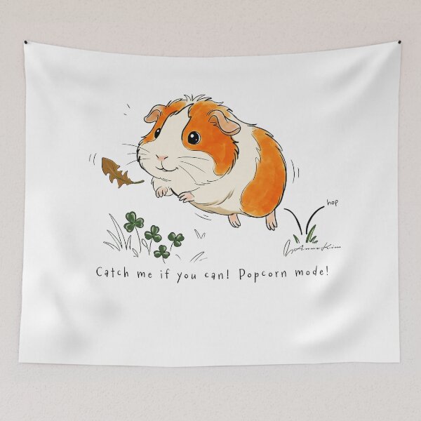 Item preview, Cute Guinea Pig Popcorn Mode designed and sold by Cloud-Siren.