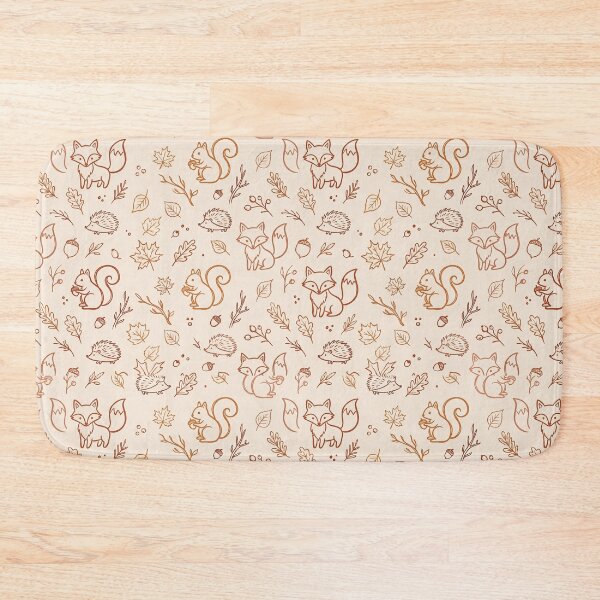 Item preview, Forest Animals and Foliage Pattern designed and sold by Jungkirandrea.