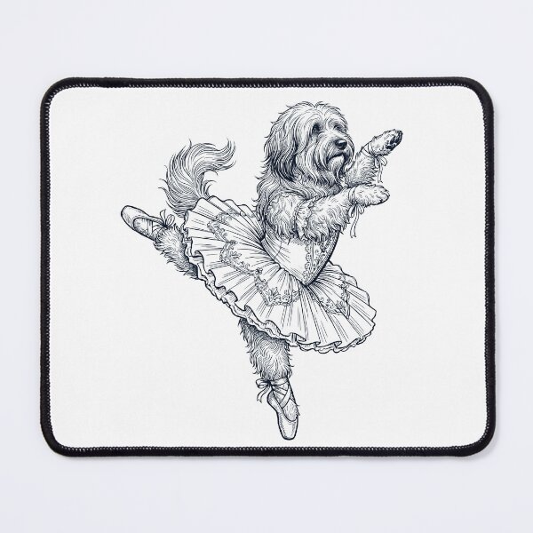 Item preview, Vintage Tibetan Terrier Ballet Dancer Ballerina Dog Lover designed and sold by dian-rody-crest.