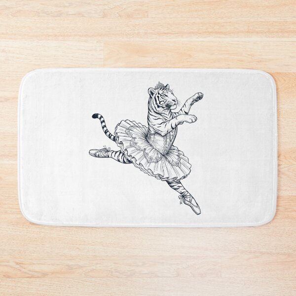 Item preview, Vintage Tiger Ballet Dancer Ballerina Animal Lover designed and sold by dian-rody-crest.