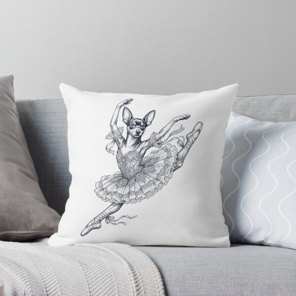 Item preview, Vintage Toy Fox Terrier Ballet Dancer Ballerina Dog Lover designed and sold by dian-rody-crest.