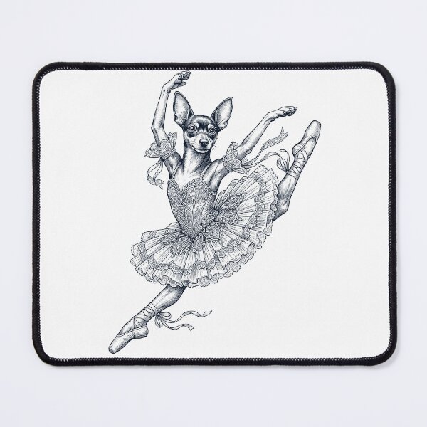 Item preview, Vintage Toy Fox Terrier Ballet Dancer Ballerina Dog Lover designed and sold by dian-rody-crest.