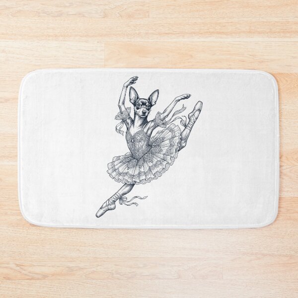 Item preview, Vintage Toy Fox Terrier Ballet Dancer Ballerina Dog Lover designed and sold by dian-rody-crest.