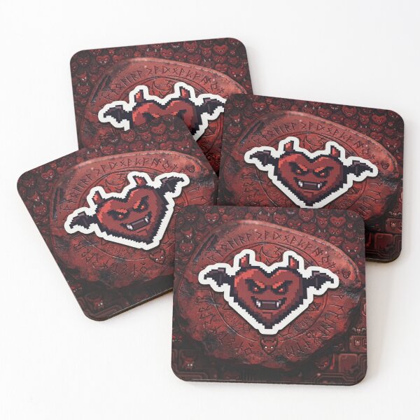 Item preview, Evil Pixel Art Heart - Gaming Style designed and sold by Purpleclomb.