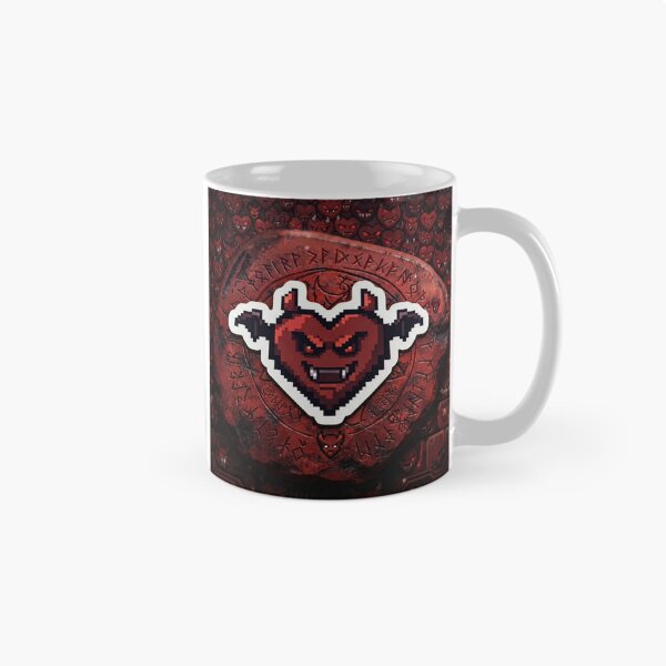 Item preview, Evil Pixel Art Heart - Gaming Style designed and sold by Purpleclomb.