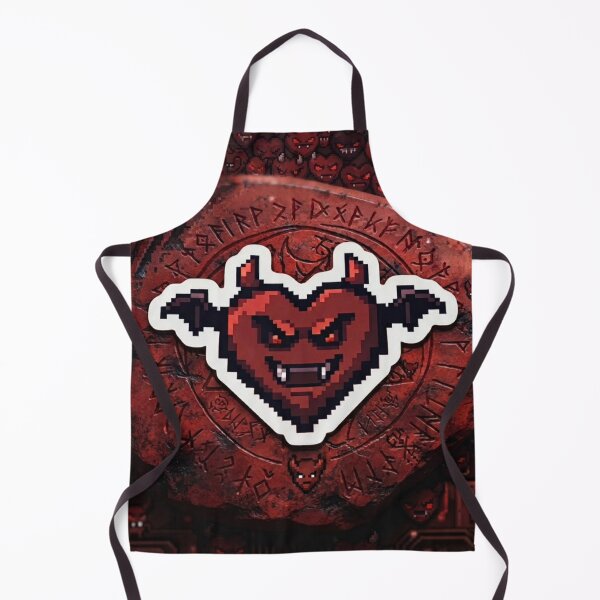 Item preview, Evil Pixel Art Heart - Gaming Style designed and sold by Purpleclomb.