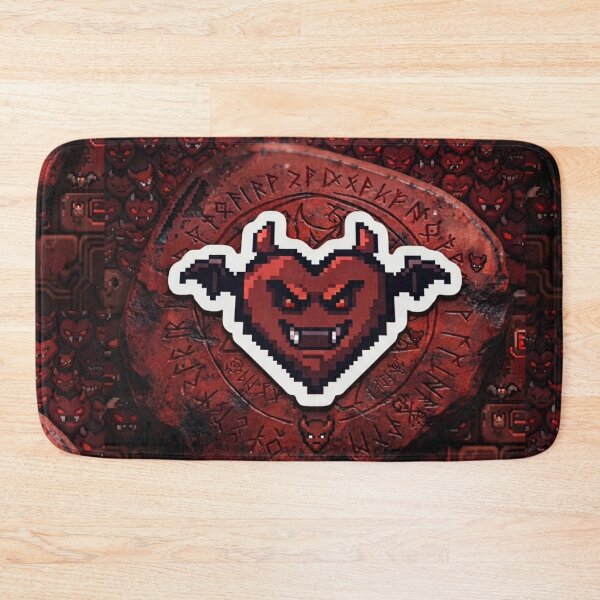 Item preview, Evil Pixel Art Heart - Gaming Style designed and sold by Purpleclomb.