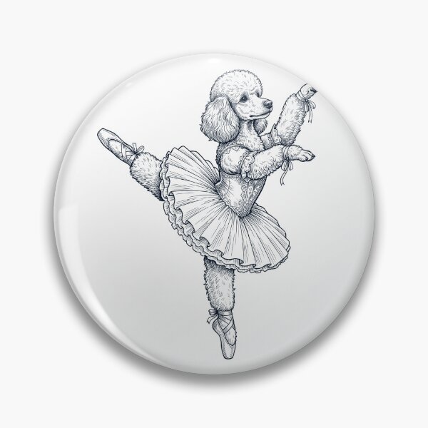 Item preview, Vintage Toy Poodle Ballet Dancer Ballerina Dog Lover designed and sold by dian-rody-crest.