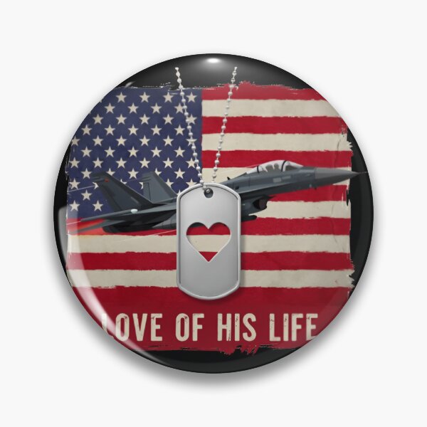 Item preview, Love of His Life Military Jet American Flag Veteran designed and sold by Zizo-DR44.