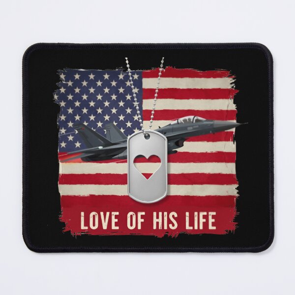 Item preview, Love of His Life Military Jet American Flag Veteran designed and sold by Zizo-DR44.