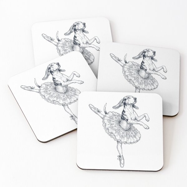 Item preview, Vintage Treeing Walker Coonhound Ballet Dancer Ballerina Dog Lover designed and sold by dian-rody-crest.