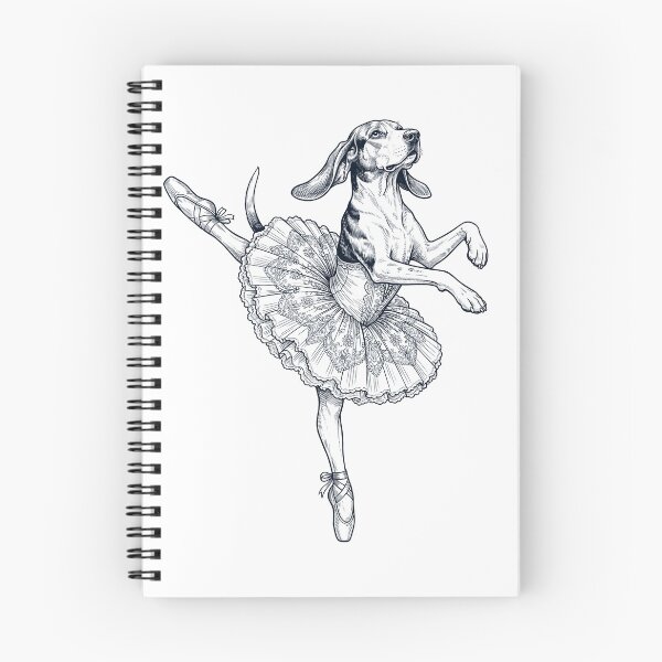 Item preview, Vintage Treeing Walker Coonhound Ballet Dancer Ballerina Dog Lover designed and sold by dian-rody-crest.