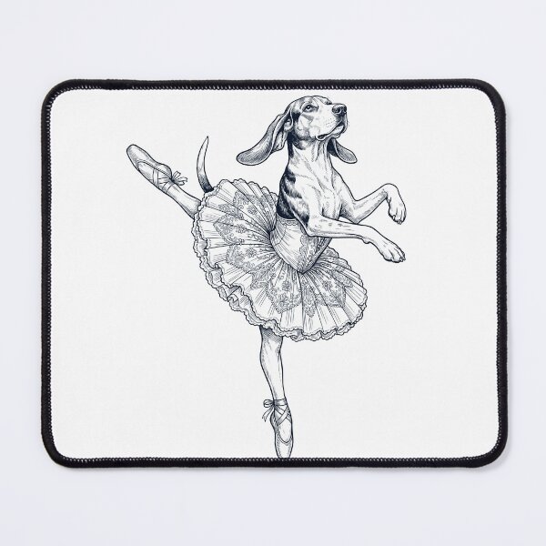 Item preview, Vintage Treeing Walker Coonhound Ballet Dancer Ballerina Dog Lover designed and sold by dian-rody-crest.