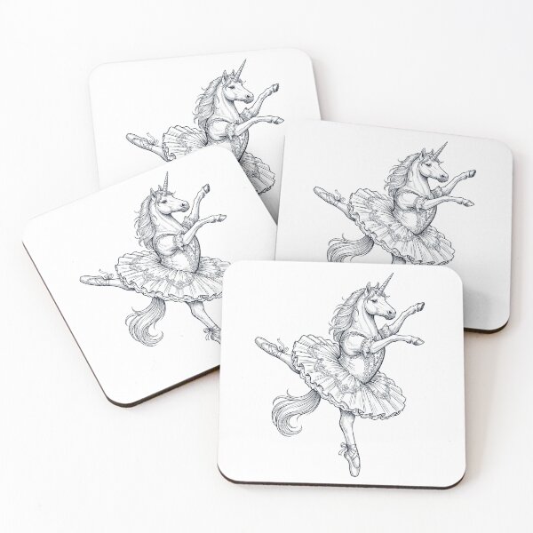 Item preview, Vintage Unicorn Ballet Dancer Ballerina Animal Lover designed and sold by dian-rody-crest.