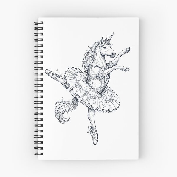 Item preview, Vintage Unicorn Ballet Dancer Ballerina Animal Lover designed and sold by dian-rody-crest.