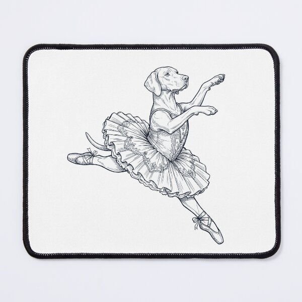 Item preview, Vintage Vizsla Ballet Dancer Ballerina Dog Lover designed and sold by dian-rody-crest.