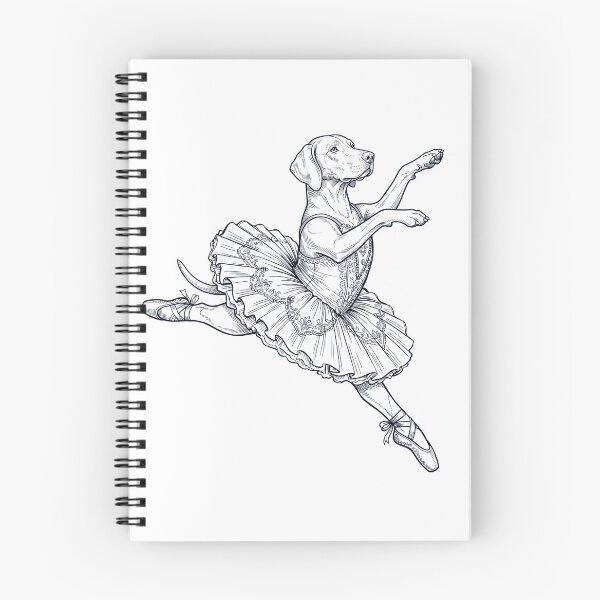Item preview, Vintage Vizsla Ballet Dancer Ballerina Dog Lover designed and sold by dian-rody-crest.