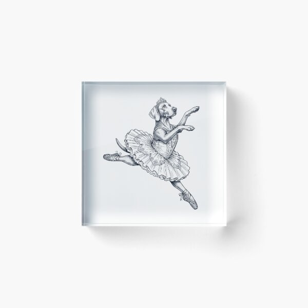 Item preview, Vintage Weimaraner Ballet Dancer Ballerina Dog Lover designed and sold by dian-rody-crest.