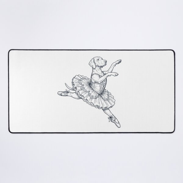 Item preview, Vintage Vizsla Ballet Dancer Ballerina Dog Lover designed and sold by dian-rody-crest.