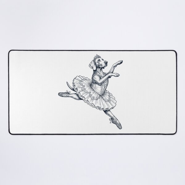 Item preview, Vintage Weimaraner Ballet Dancer Ballerina Dog Lover designed and sold by dian-rody-crest.