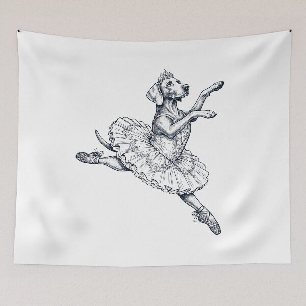 Item preview, Vintage Weimaraner Ballet Dancer Ballerina Dog Lover designed and sold by dian-rody-crest.