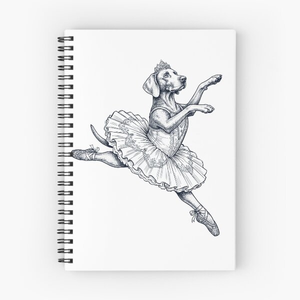 Item preview, Vintage Weimaraner Ballet Dancer Ballerina Dog Lover designed and sold by dian-rody-crest.