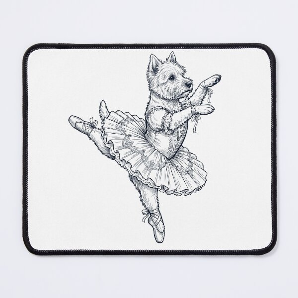 Item preview, Vintage West Highland White Terrier Ballet Dancer Ballerina Dog Lover designed and sold by dian-rody-crest.