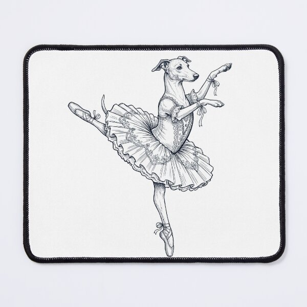 Item preview, Vintage Whippet Ballet Dancer Ballerina Dog Lover designed and sold by dian-rody-crest.