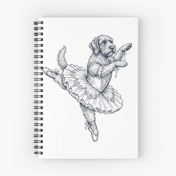 Item preview, Vintage Wirehaired Pointing Griffon Ballet Dancer Ballerina Dog Lover designed and sold by dian-rody-crest.