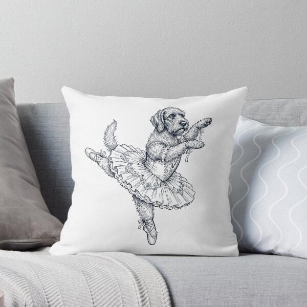 Item preview, Vintage Wirehaired Pointing Griffon Ballet Dancer Ballerina Dog Lover designed and sold by dian-rody-crest.