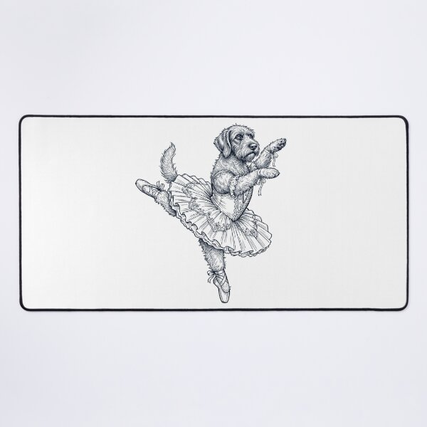 Item preview, Vintage Wirehaired Pointing Griffon Ballet Dancer Ballerina Dog Lover designed and sold by dian-rody-crest.