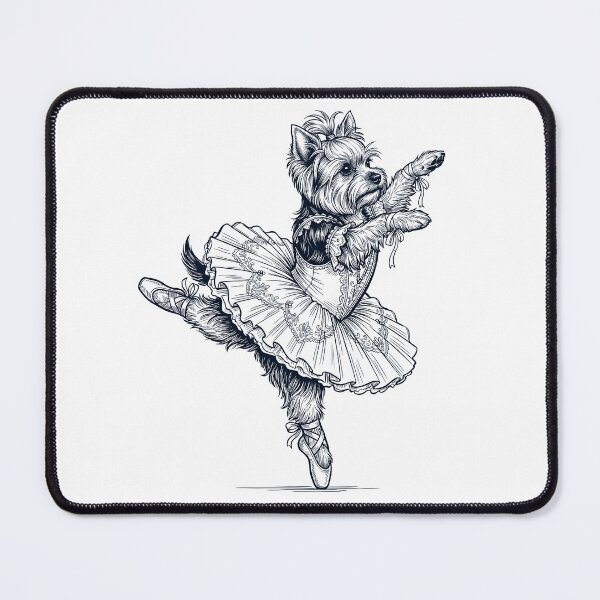 Item preview, Vintage Yorkshire Terrier Ballet Dancer Ballerina Dog Lover designed and sold by dian-rody-crest.