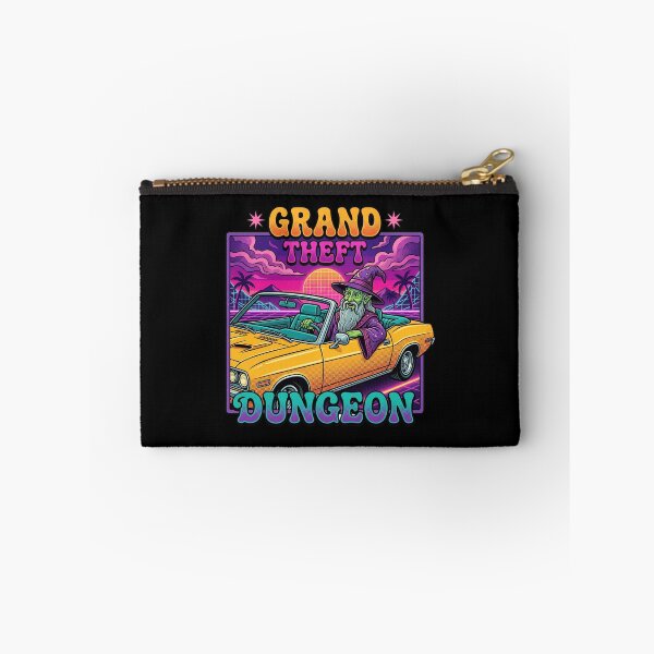 Item preview, Grand Theft Dungeon Retro Synthwave Wizard Tabletop RPG Gamer designed and sold by AdyKurniawan.