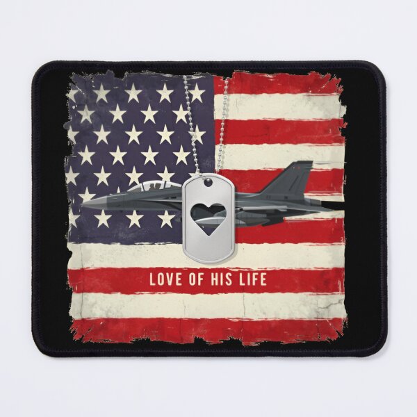 Item preview, Vintage Love of His Life Fighter Jet Military Flag Gift designed and sold by Zizo-DR44.