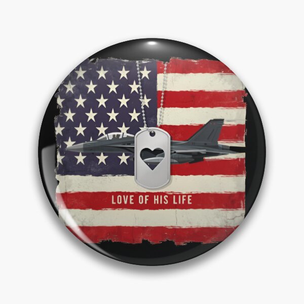 Item preview, Vintage Love of His Life Fighter Jet Military Flag Gift designed and sold by Zizo-DR44.