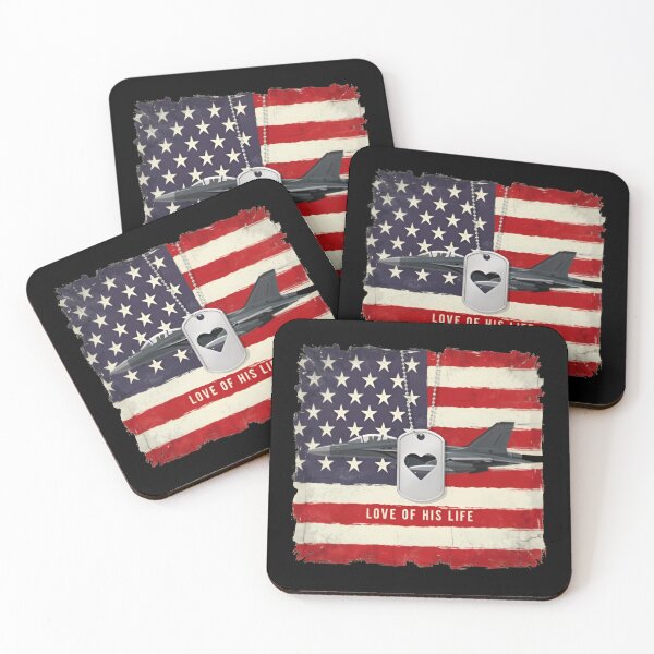 Item preview, Vintage Love of His Life Fighter Jet Military Flag Gift designed and sold by Zizo-DR44.