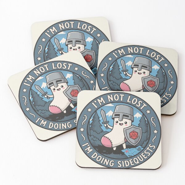 Item preview, I'm Not Lost I'm Doing Sidequests Cute RPG Gamer d20 Knight designed and sold by AdyKurniawan.