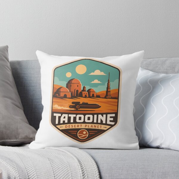 Item preview, Tatooine Desert Planet- Twin Sun Desert World | Retro Sci-Fi Travel  designed and sold by FrontierCosmic.