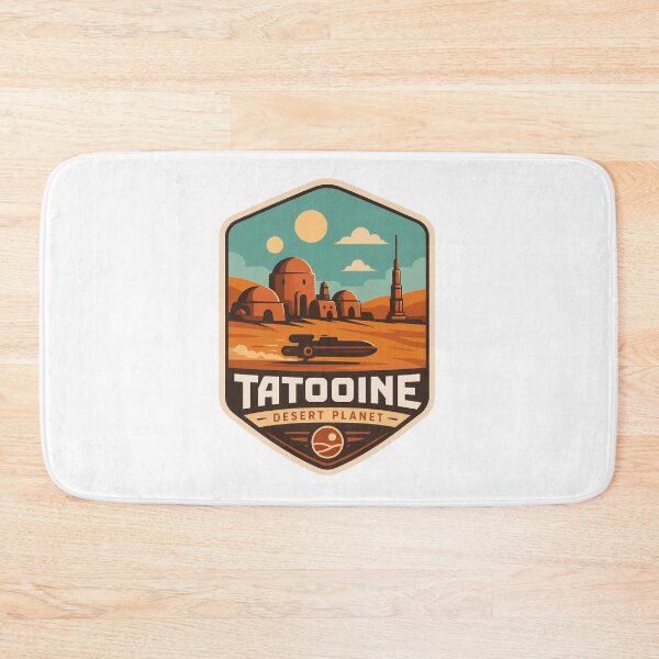 Item preview, Tatooine Desert Planet- Twin Sun Desert World | Retro Sci-Fi Travel  designed and sold by FrontierCosmic.